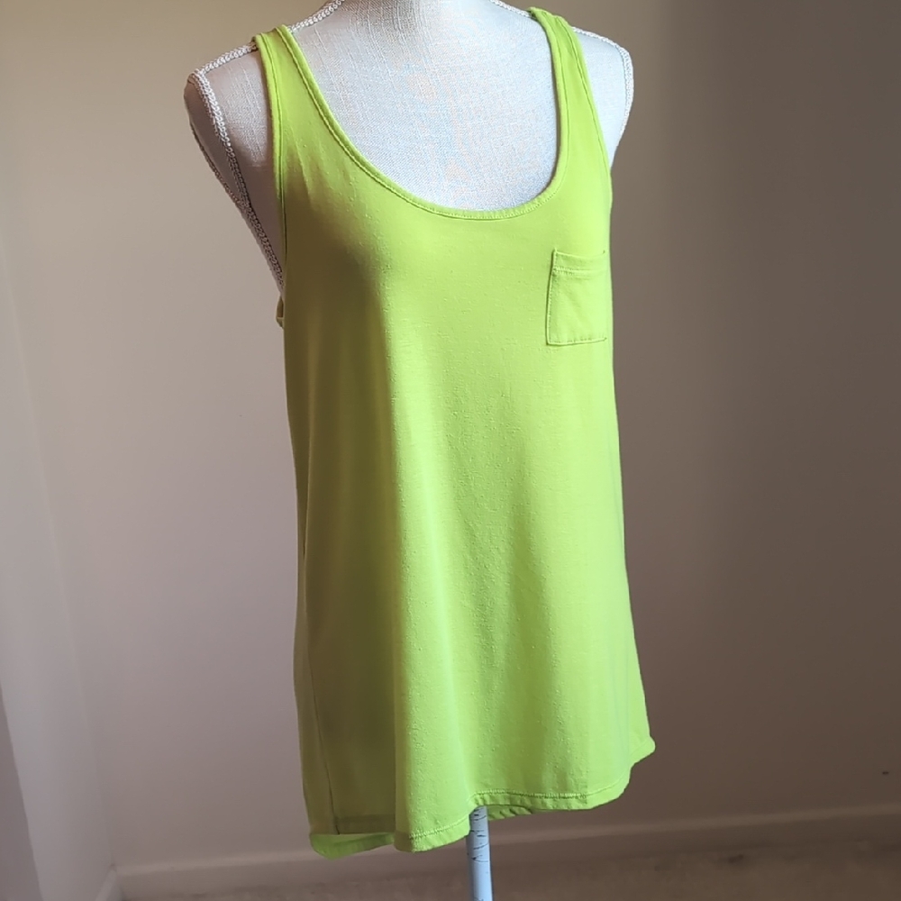 Lime Green Sleeveless Tank Top